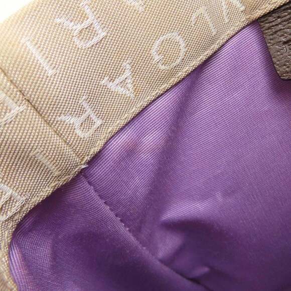 BVLGARI Logomania Handbag, Canvas x Leather, Beige/Brown, Women's, 353173 - Picture 11 of 16